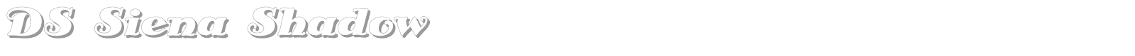 DS Siena Shadow font preview
